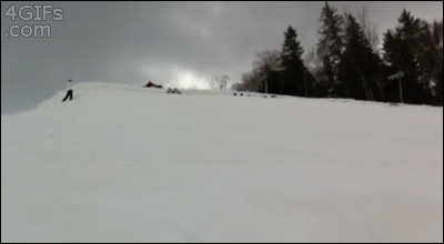 Forgifs.com, Synchronized skiing jump