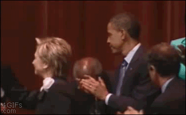 Forgifs.com, Bill Clinton kiss Hillary Obama