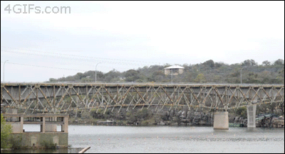 Forgifs.com, Bridge implosion demolition